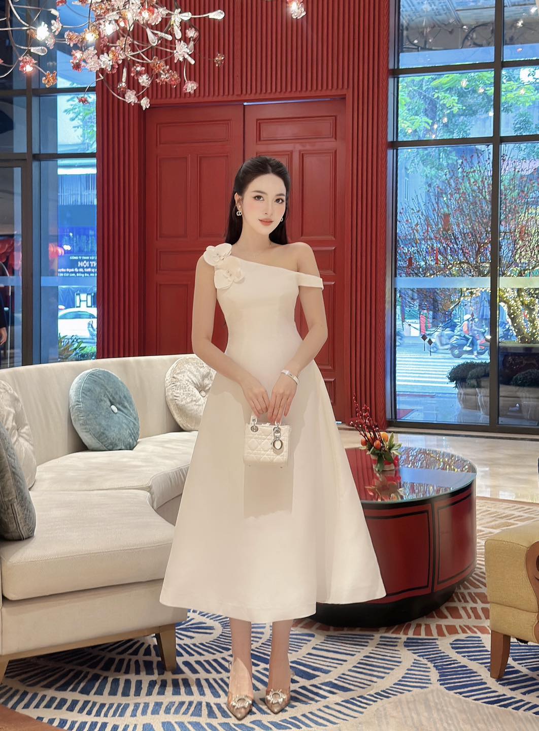 Vania dress| White orchids